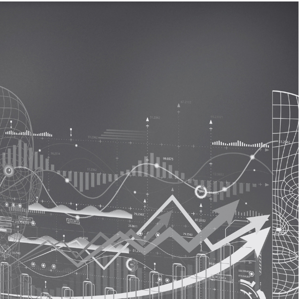 Data Products A screen with a series of lines, arrows, graphs
